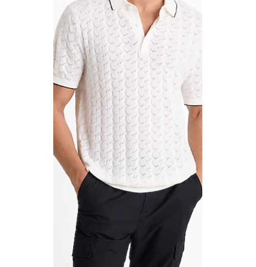 Cotton Sweater Polo